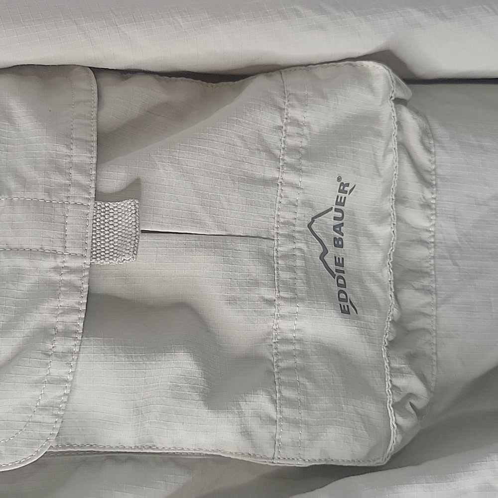 Eddie Bauer Men's Casual Button Down Shirt - Cream‎ Large - Picture 4 of 9